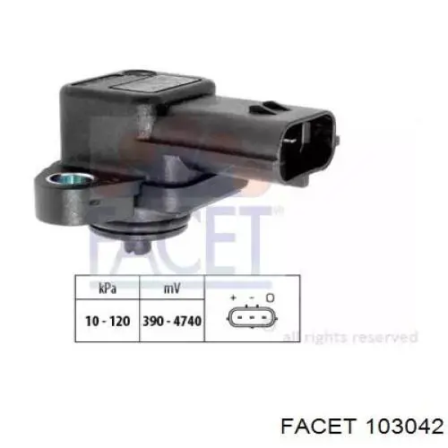 Sensor De Presion Del Colector De Admision 103042 Facet