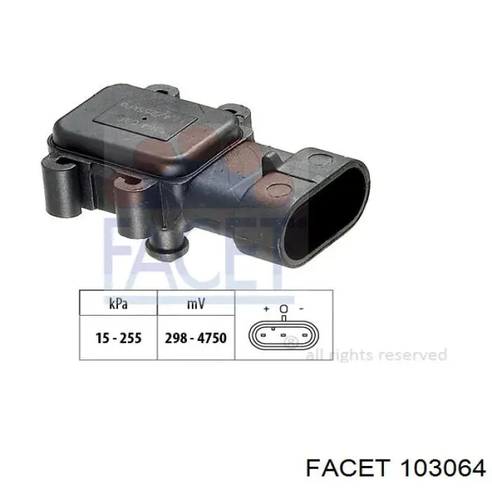Датчик абсолютного давления 103064 Facet