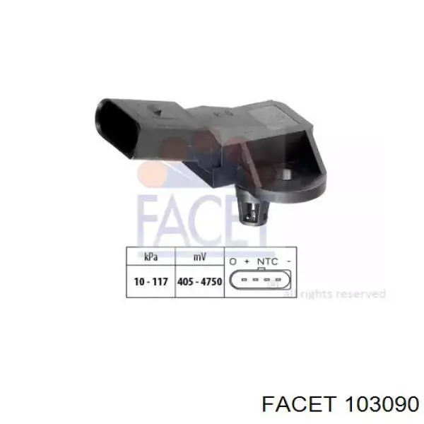 Датчик абсолютного давления 215810011100 Magneti Marelli