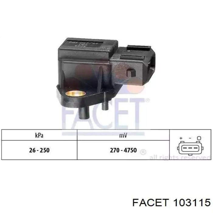 Датчик абсолютного давления 103115 Facet