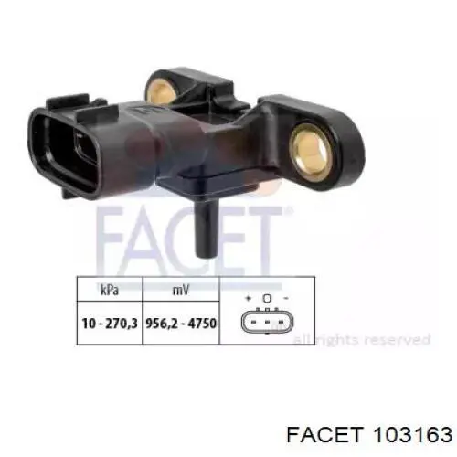 103163 Facet sensor de pressão de supercompressão