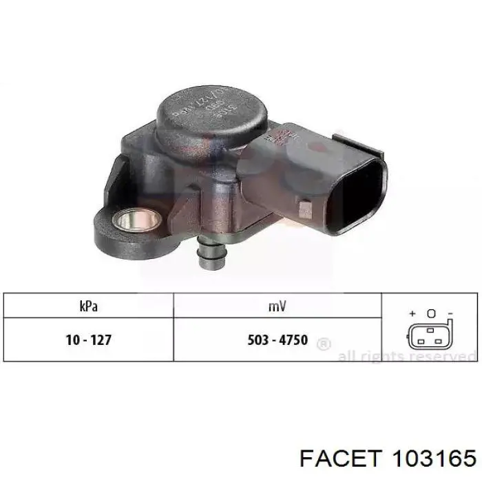 Купить AF01681 Alfa E-Parts Датчик нагнетания воздуха в турбину