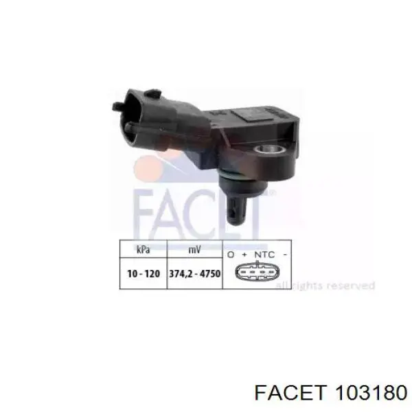 Датчик абсолютного давления 103180 Facet