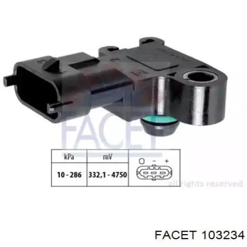 Датчик абсолютного давления в коллекторе Delphi PS10153 цена, от 19.76 USD