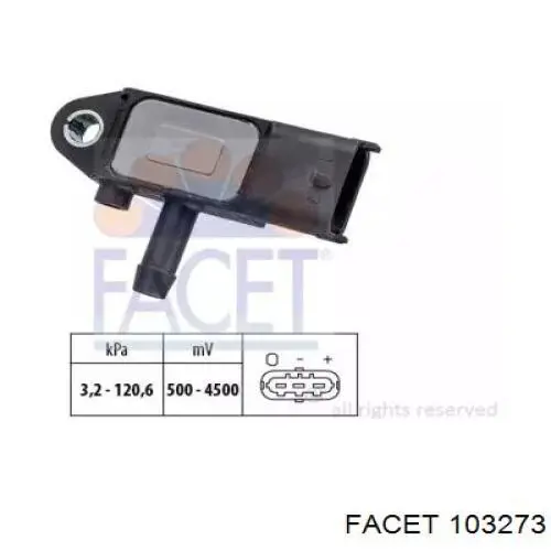 Sensor De Presion De Escape 103273 Facet