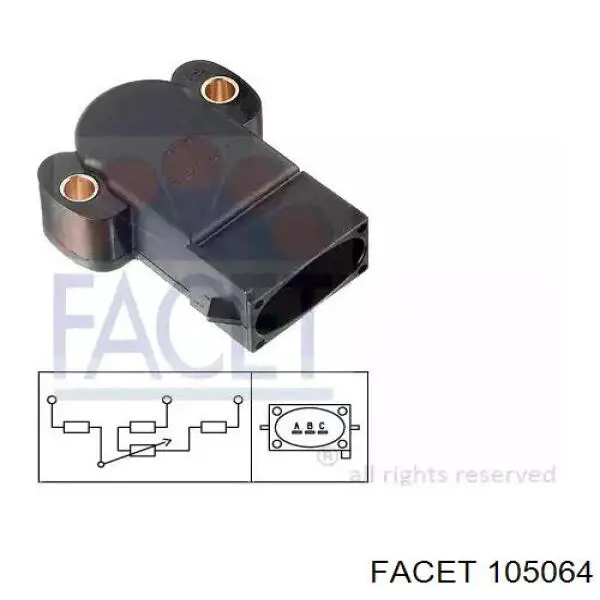 6325680 Ford датчик положения дроссельной заслонки (потенциометр)