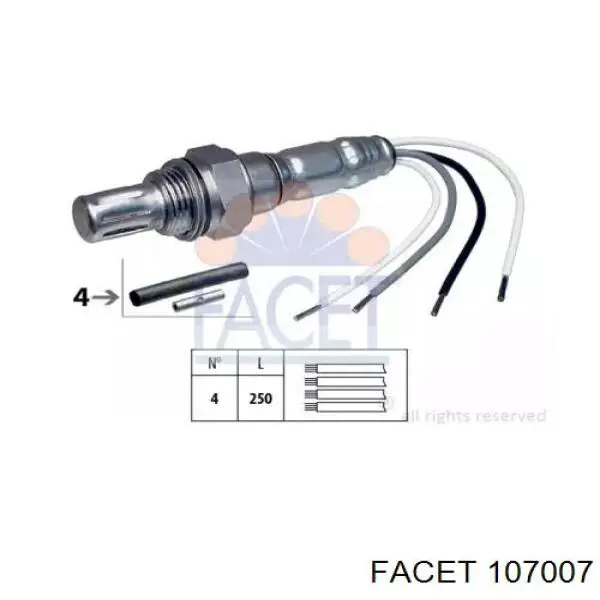 Лямбдазонд, датчик кисню 107007 Facet