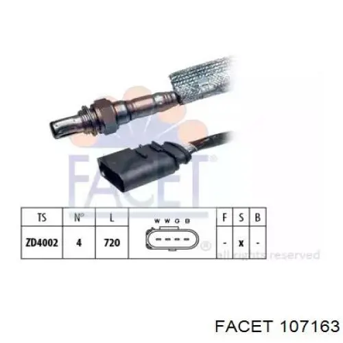 Лямбда-зонд 107163 Facet