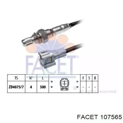 Sonda Lambda 107565 Facet