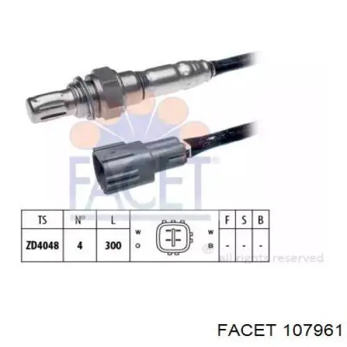 Лямбда-зонд 107961 Facet