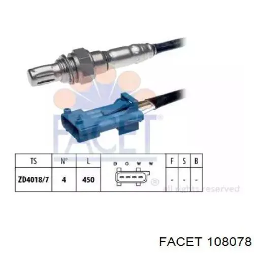 Лямбда-зонд, датчик кислорода после катализатора для Peugeot 308 SW ...