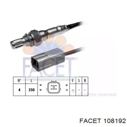 Датчик кислорода до катализатора 108192 Facet