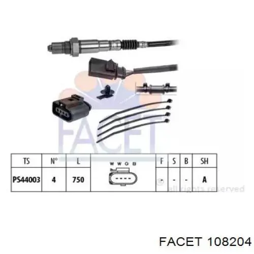  Facet 108204 цена, от 67.04 USD