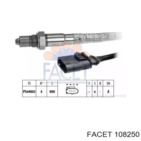 77704 FAE sonda lambda, sensor de oxigênio depois de catalisador