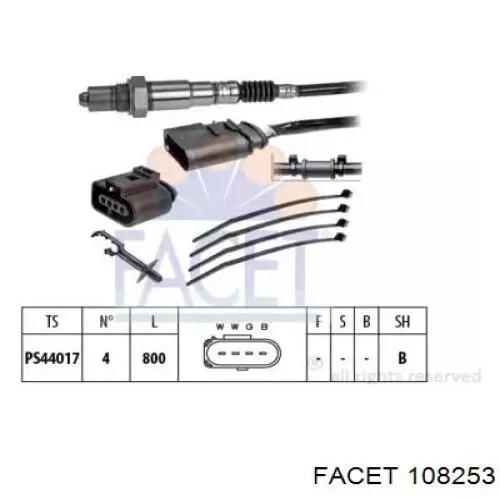 Лямбдазонд, датчик кислорода после катализатора Vika 99060088201 цена, от 32.96 USD