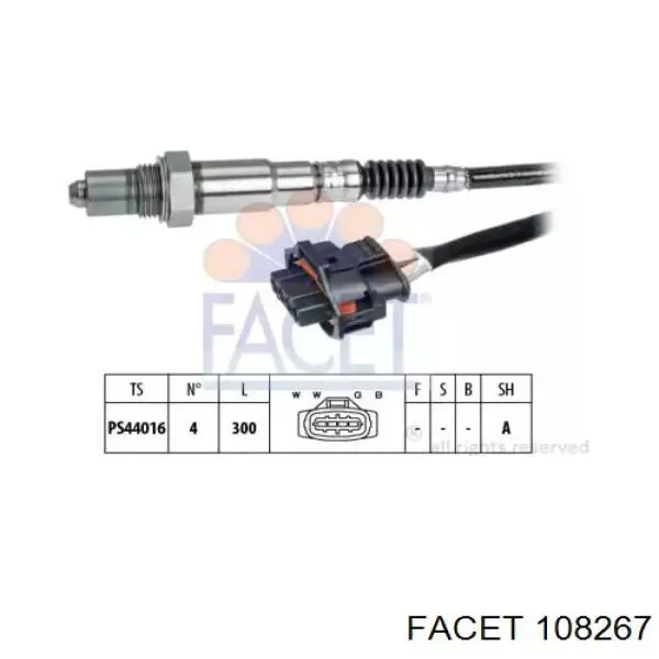 Лямбда зонд после катализатора Facet 108267