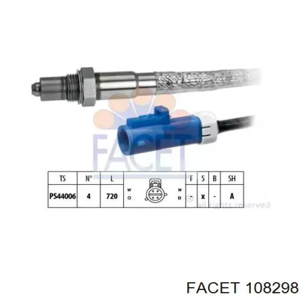 Датчик кислорода до катализатора 108298 Facet
