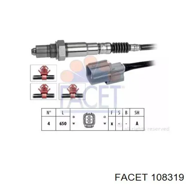 Датчик кислорода до катализатора 108319 Facet