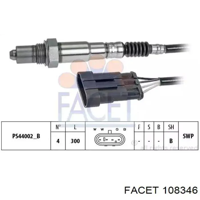 Лямбда зонд 108346 Facet