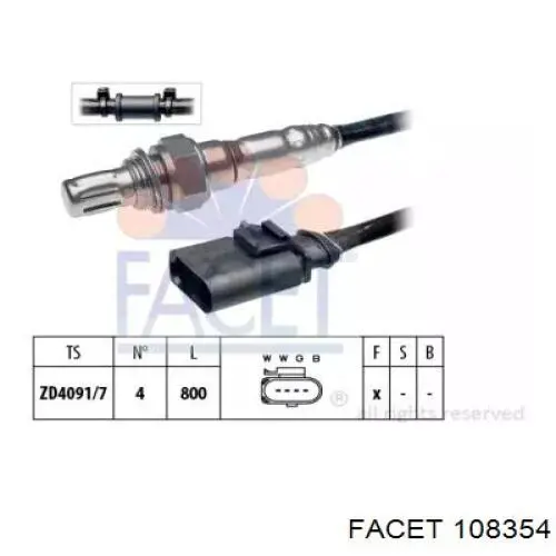 Sonda lambda, sensor de oxigênio depois de catalisador para Volkswagen Tiguan (BW)