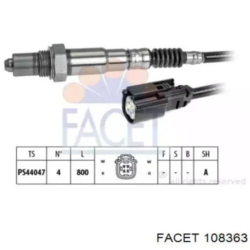 570257 ERA sonda lambda, sensor de oxigênio