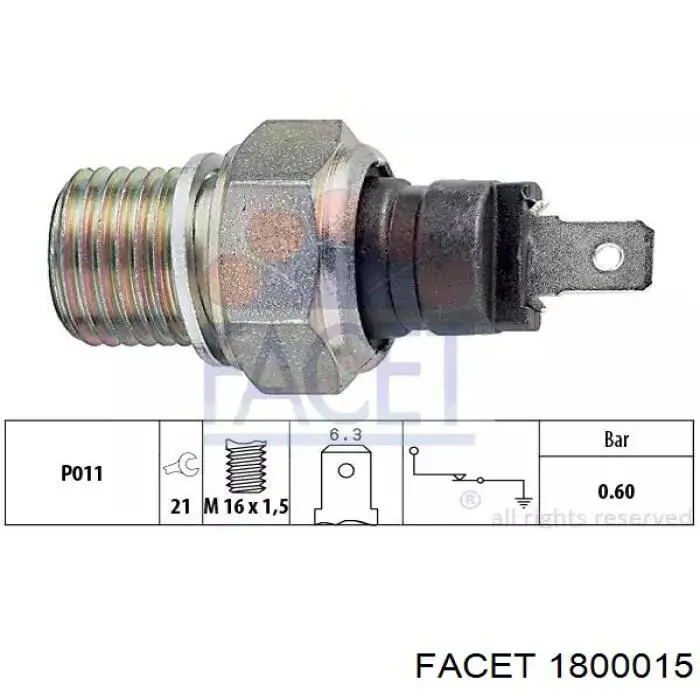 986345003 Bosch Датчик указателя давления масла
