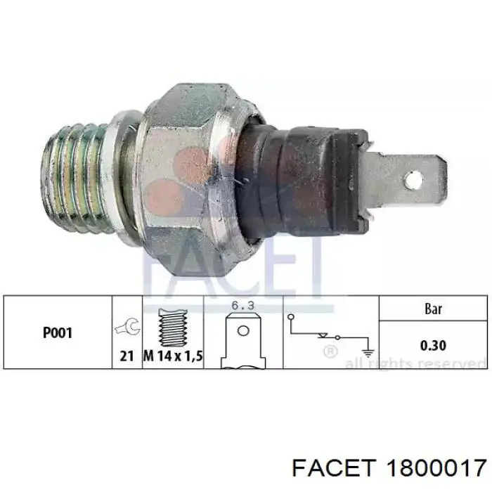 Купить B36618501 Mazda Датчик давления масла