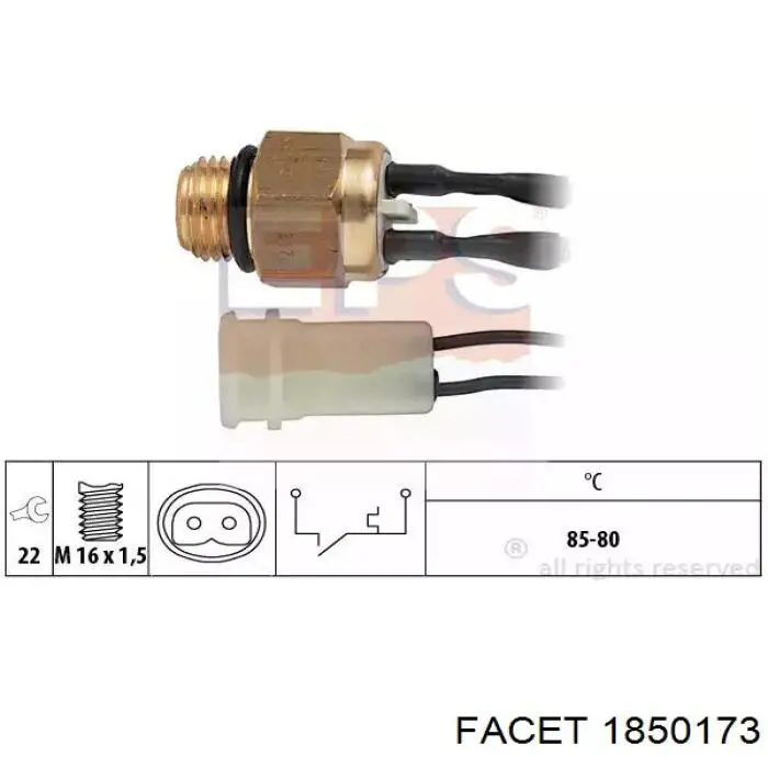 Датчик температуры радиатора Mitsubishi MB660663 цена, от 10.34 USD