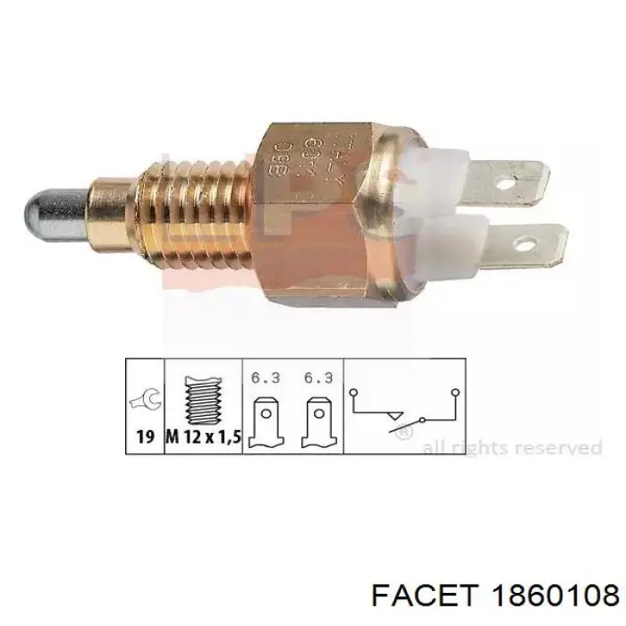 Датчик заднего хода 225741 Peugeot/Citroen