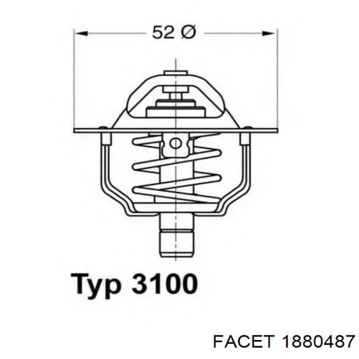 Термостат в сборе Ford 95WM8575AA