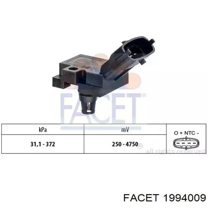 Датчик температуры воздушной смеси Volvo 30804940