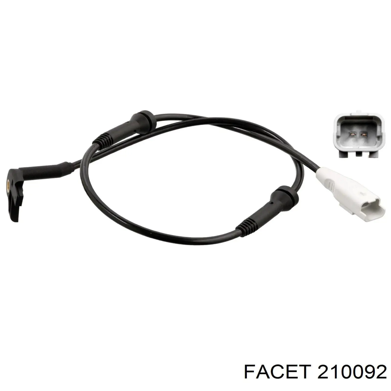 Sensor ABS delantero 210092 Facet