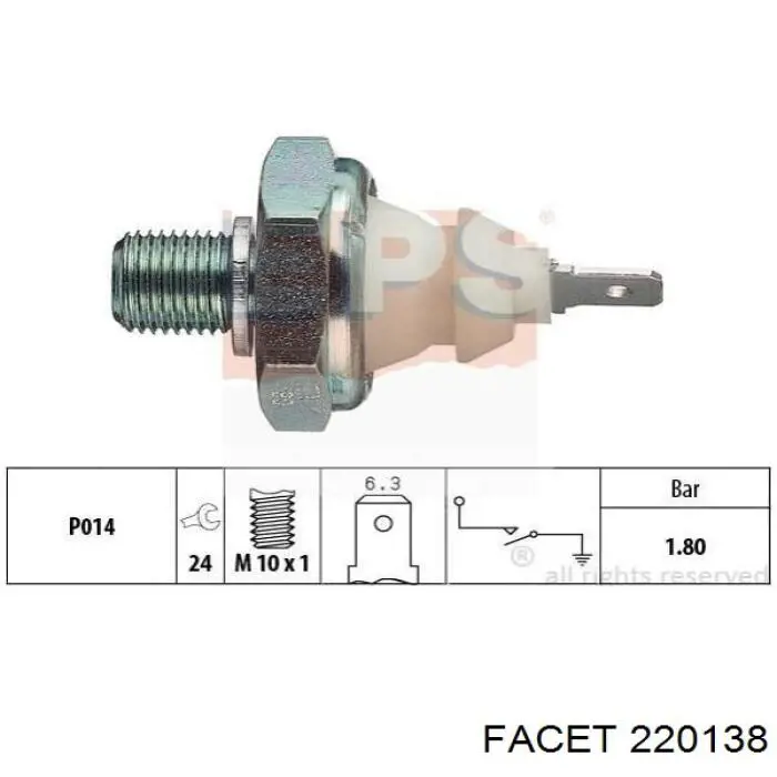 172000207010 Magneti Marelli Датчик температуры в катализаторе