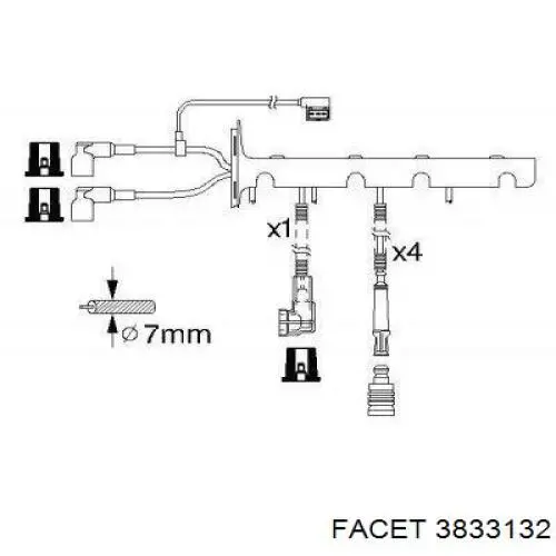 Бегунок трамблера Facet 3833132