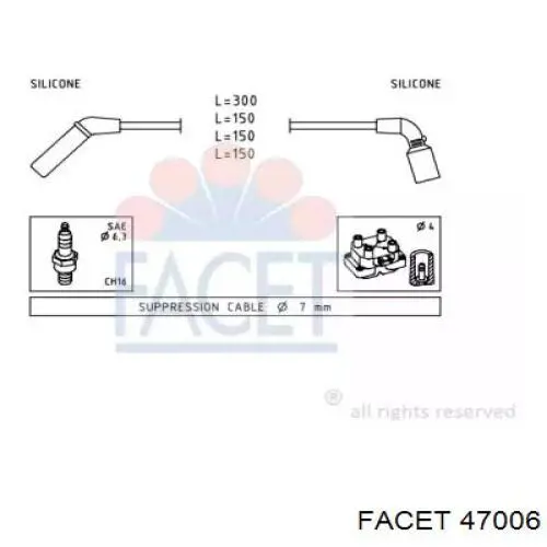 Высоковольтные провода 47006 Facet