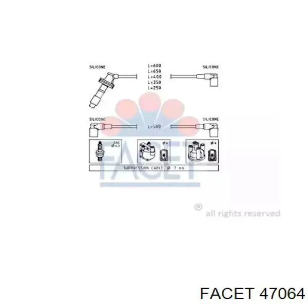 Высоковольтные провода 47064 Facet