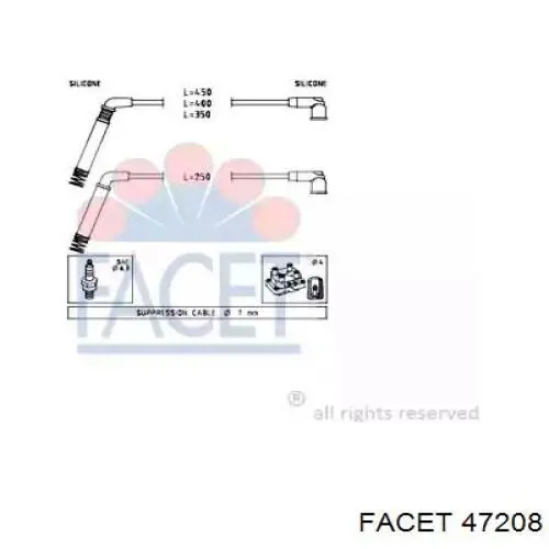 Высоковольтные провода 47208 Facet