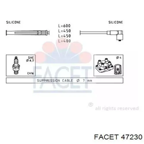 Высоковольтные провода 47230 Facet