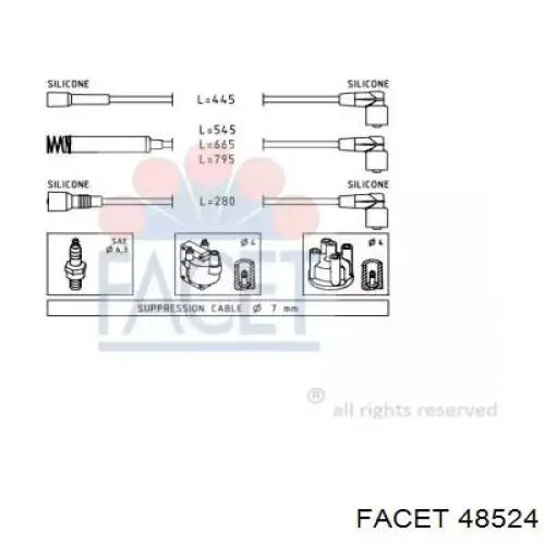 Высоковольтные провода 48524 Facet