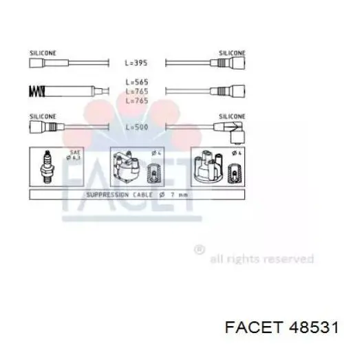 Высоковольтные провода 48531 Facet