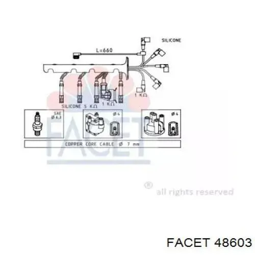 Высоковольтные провода 48603 Facet