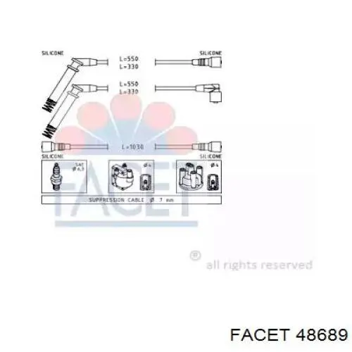 Высоковольтные провода 48689 Facet