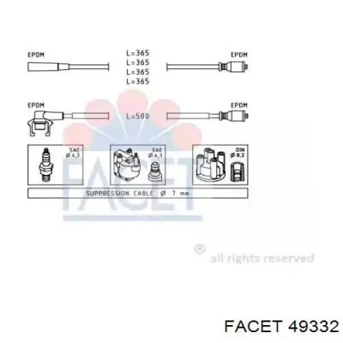 Высоковольтные провода 49332 Facet