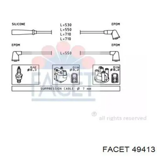 Высоковольтные провода 49413 Facet