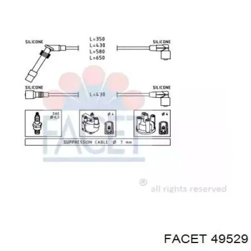 Высоковольтные провода 49529 Facet