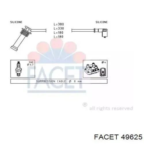 Высоковольтные провода 49625 Facet