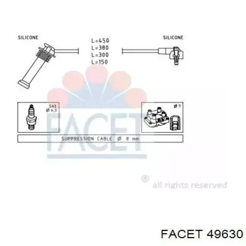 Высоковольтные провода 49630 Facet