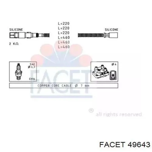 Высоковольтные провода 49643 Facet