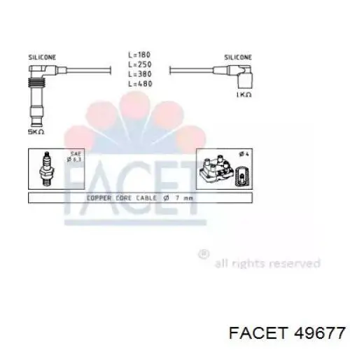 Высоковольтные провода 49677 Facet