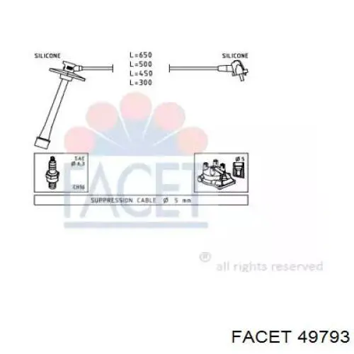 Высоковольтные провода 49793 Facet